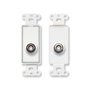 RDL D-BNC/D – double BNC – Decora wall plate _Uit assortiment J&H licht en geluid