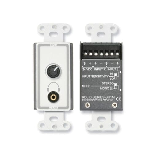 RDL D-SH1M – Stereo headphone amplifier – white Installatie materiaal J&H licht en geluid