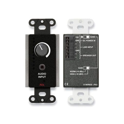 RDL DB-PA3 – 3.5 Watt audio amplifier – black _Uit assortiment J&H licht en geluid