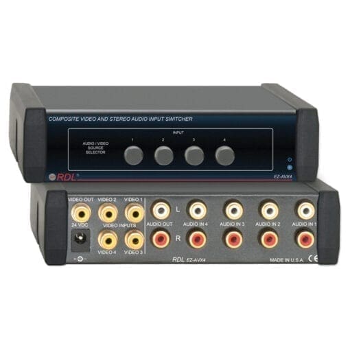 RDL EZ-AVX4X – video en audio switcher Diverse VJ Gear J&H licht en geluid