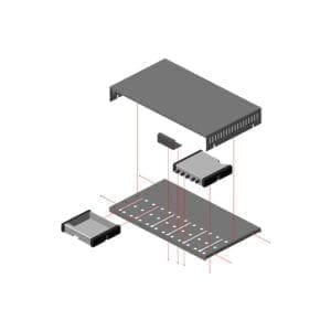 RDL EZ-CC6 - component chassis for 6 units-38575