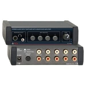 RDL EZ-HSX4X – Stereo audio input switcher Overige audio J&H licht en geluid