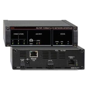 RDL RU-FNP - Format-A Dante interface - 4 in/PoE