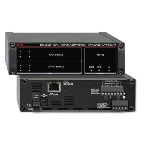 RDL RU-MLB2 – Dante in- output interface _Uit assortiment J&H licht en geluid