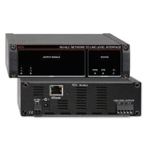 RDL RU-NL2P – Dante output interface + PoE _Uit assortiment J&H licht en geluid