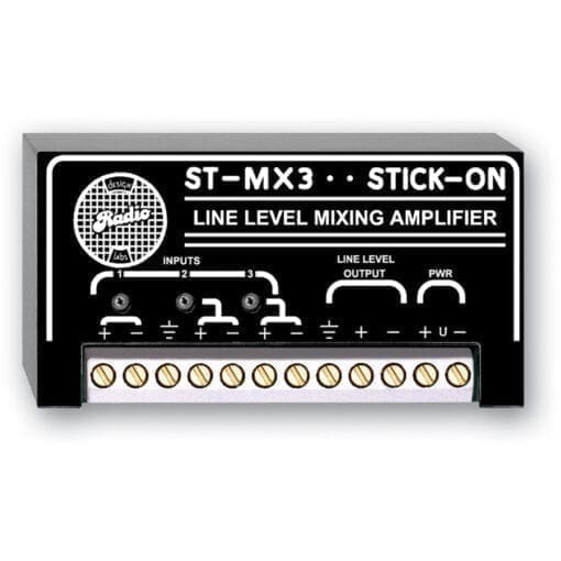 RDL ST-MX3 – 3 channel audio mixer _Uit assortiment J&H licht en geluid