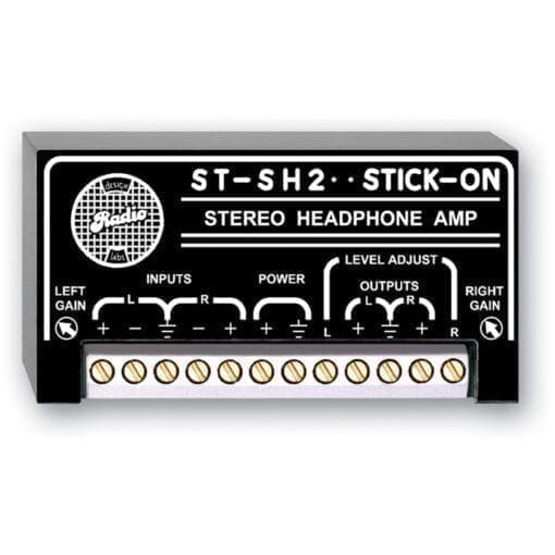 RDL ST-SH2 – stereo headphone amplifier _Uit assortiment J&H licht en geluid