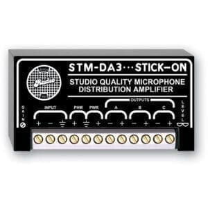 RDL STM-DA3- microphone level distributor Microfoon Preamp J&H licht en geluid