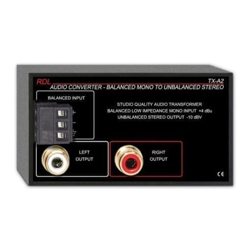 RDL TX-A2 – audio converter _Uit assortiment J&H licht en geluid