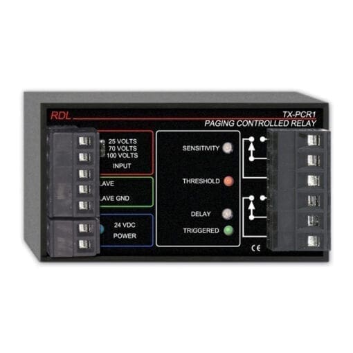 RDL TX-PCR1 – paging controlled relay _Uit assortiment J&H licht en geluid