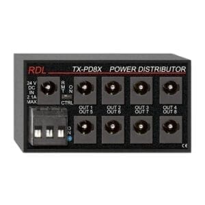 RDL TX-PD8X – switching power supply distributor Overige audio J&H licht en geluid