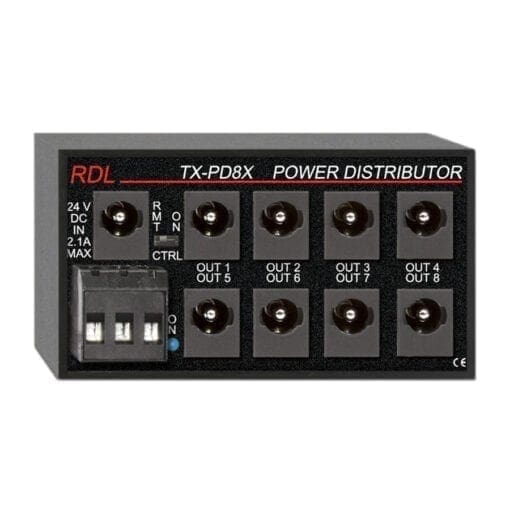 RDL TX-PD8X – switching power supply distributor _Uit assortiment J&H licht en geluid