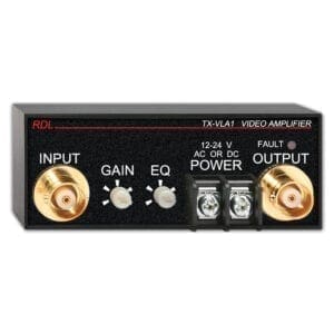 RDL TX-VLA1 – video line amplifier Beeld solutions J&H licht en geluid