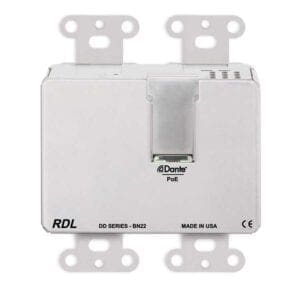 RDL DDS-BN22 - Dante wandpaneel 2x2 - RVS