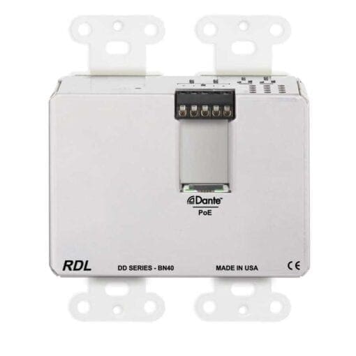 RDL DD-BN40 – Dante wandpaneel 4×2 – wit _Uit assortiment J&H licht en geluid 3