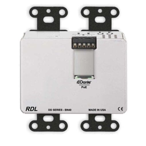 RDL DDB-BN40 – Dante wandpaneel 4×2 – zwart _Uit assortiment J&H licht en geluid 3