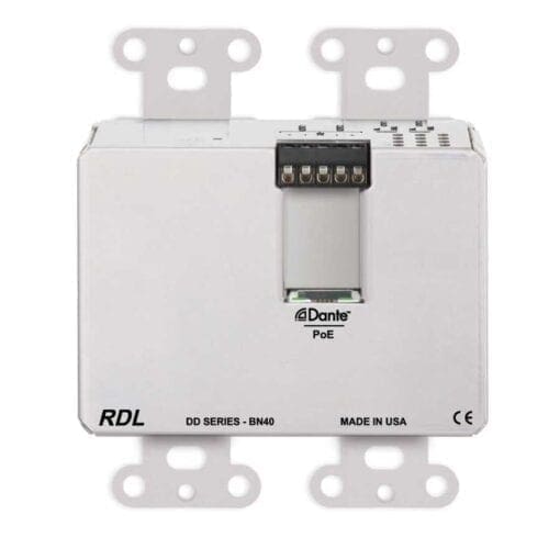 RDL DDS-BN40 – Dante wandpaneel 4×2 – RVS _Uit assortiment J&H licht en geluid 3