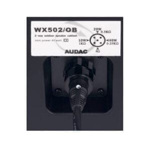 Audac WX302OB luidsprekerbox - zwart - 100 Volt (set van 2 stuks)-39930