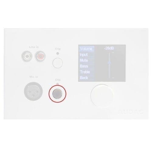 Audac – gain button voor DW5066/MWX65 – wit _Uit assortiment J&H licht en geluid