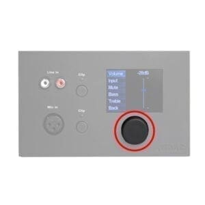 Audac – selectie button voor DW5066/MWX65 – zwart _Uit assortiment J&H licht en geluid