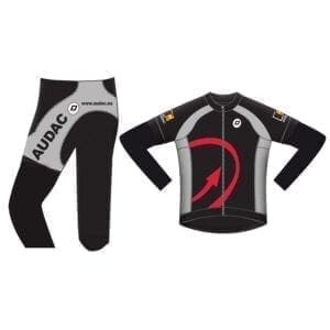 Audac Winter Cycling Set – L Crew kleding en caps J&H licht en geluid