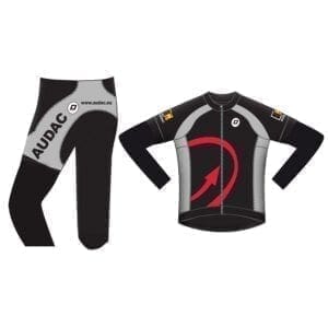 Audac Winter Cycling Set – XL Crew kleding en caps J&H licht en geluid