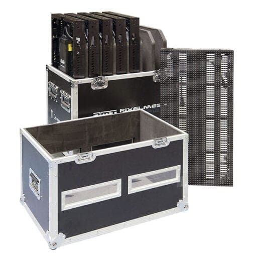 DMT Flightcase voor 8 Pixelmesh P12,5 modules Beeld case J&H licht en geluid 3