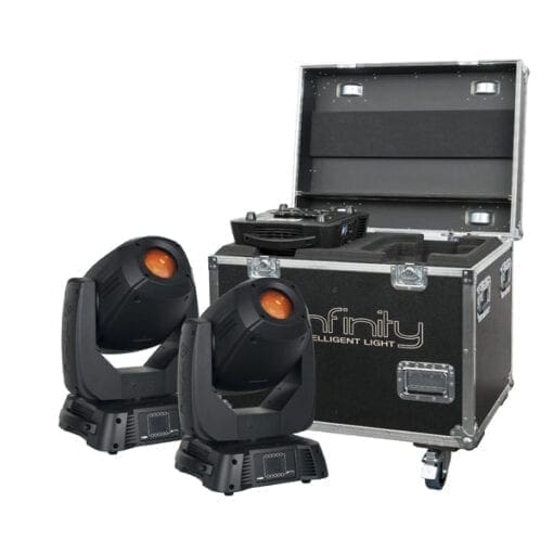 Infinity iS-250 set LED movinghead en scan J&H licht en geluid
