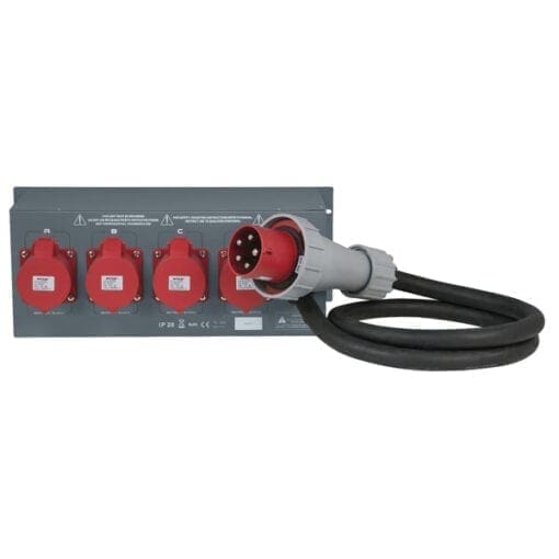 Showtec PSA-63A4C Krachtstroomverdeler Kabels en aansluitingen J&H licht en geluid 2