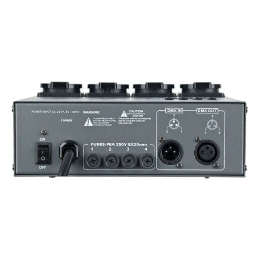 Showtec RP-405 MKII – DMX Switchpack Entertainment- verlichting J&H licht en geluid 2