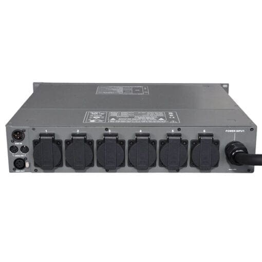 Showtec DDP-610S, 6-kanaals digitale dimmer, Schuko uitgangen Dimmerpacks J&H licht en geluid 2
