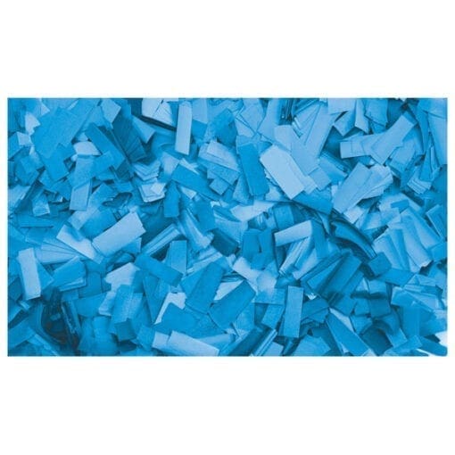 Showtec Rechthoekige lichtblauwe confetti (vuurbestendig), 1 kg Confetti J&H licht en geluid