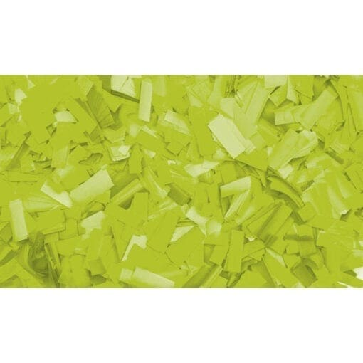 Showtec Fluoriserend groene confetti (vuurbestendig), 1 kg Confetti J&H licht en geluid