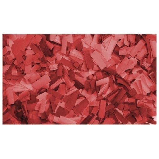 Showtec Rechthoekige rode confetti (vuurbestendig), 1 kg Confetti J&H licht en geluid