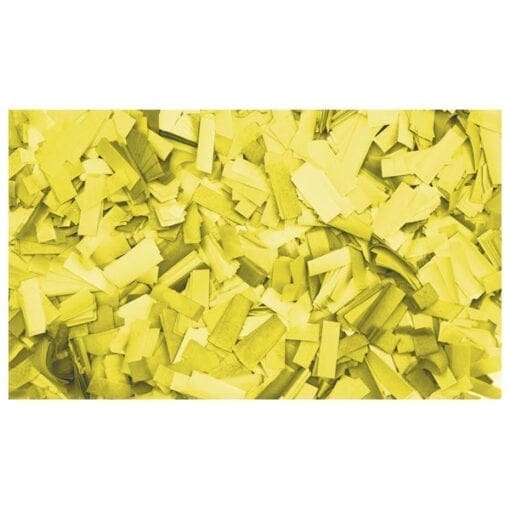 Showtec Rechthoekige gele confetti (vuurbestendig), 1 kg Confetti J&H licht en geluid
