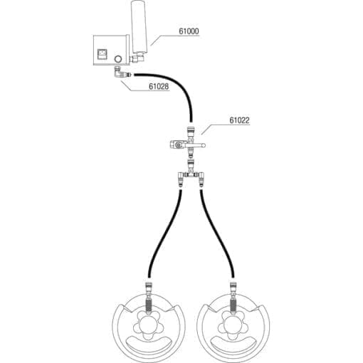 Showtec CO2 Fles naar slang adapter (3/8″ Q-Lock koppeling) CO2-accessoires J&H licht en geluid 4