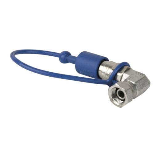 Showtec CO2 3/8″ naar Q-Lock adapter (male) (90° uitvoering) CO2-accessoires J&H licht en geluid 2