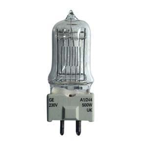 GE A1/244 lamp, 240V/500W, GY9.5 fitting Geen categorie J&H licht en geluid