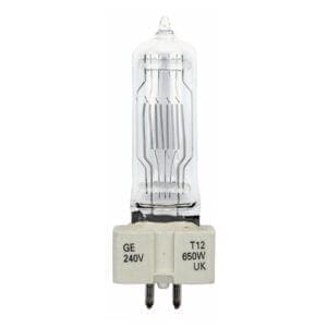 GE T12 lamp, 230V/650W, GX9.5 fitting GX 9.5 lampen J&H licht en geluid