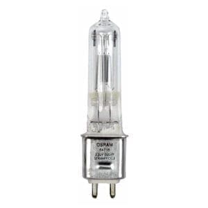 Osram GKV lamp, 230V/600W, G9.5 fitting, 250 branduren Entertainment- verlichting J&H licht en geluid