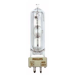 Philips MSD 250/2 gasontladingslamp, 90V/250W, GY9.5 fitting Entertainment- verlichting J&H licht en geluid