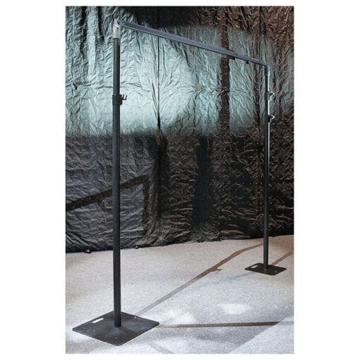 Showtec Uitschuifbare staander voor het Pipes & Drapes systeem, 120-180 cm, zwart Pipe & Drape J&H licht en geluid 3