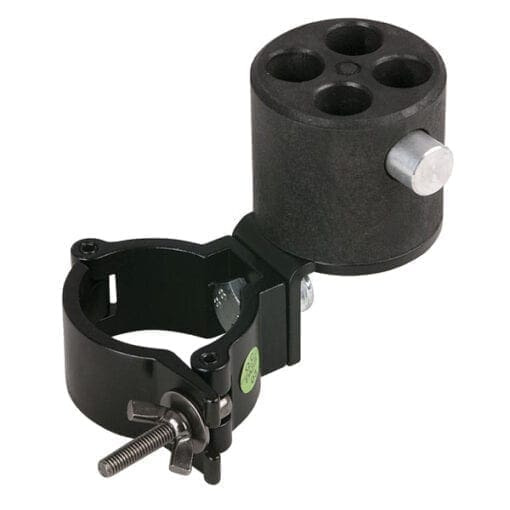 Showtec Clamp met een Upright adapter voor het Pipes & Drapes systeem Pipe & Drape J&H licht en geluid