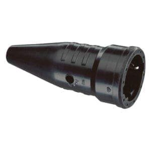Showtec Rubberen female voedingsconnector (CEE 7/VII) Aansluitingen 240 V J&H licht en geluid