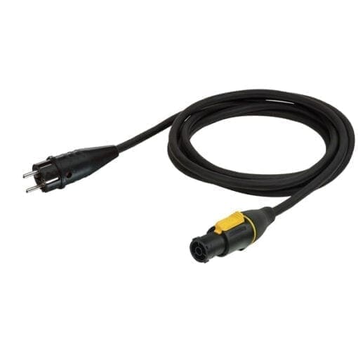 PCE Powercable Neutrik Powercon True1 to Schuko Kabels en aansluitingen J&H licht en geluid
