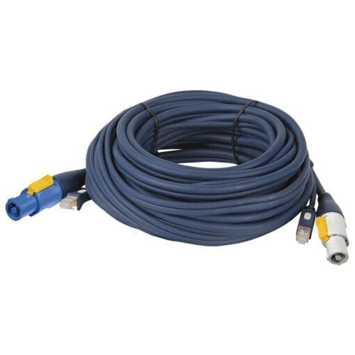DAP Powercon + CAT5 kabel, 150 cm Gecombineerde stroom- en datasignaalkabels J&H licht en geluid