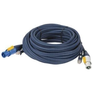DAP Powercon + CAT5 kabel, 3 meter Gecombineerde stroom- en datasignaalkabels J&H licht en geluid