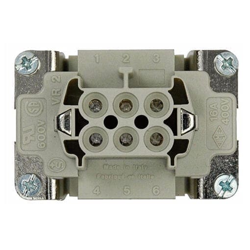 Ilme Insert, 6 pins, Female Aansluitingen en connectoren J&H licht en geluid 3