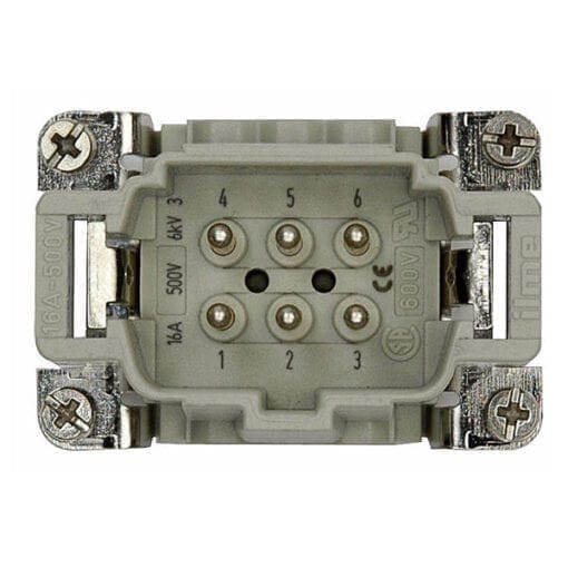Ilme Insert, 6 pins, Male Aansluitingen en connectoren J&H licht en geluid 3