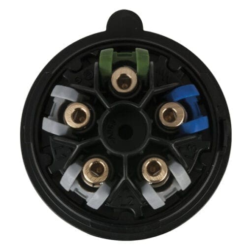 Showtec 5-polige CEE ‘Turbo Twist’ female connector 16A – IP44 (zwart) Aansluitingen 400 V J&H licht en geluid 2